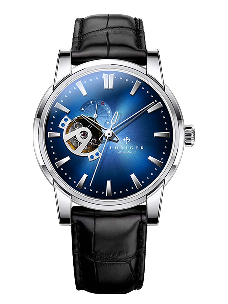 Poniger Fully Automatic Mechanical Wristwatches With Skeleton Design 42mm.