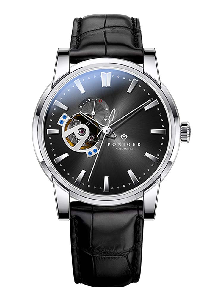 Poniger Fully Automatic Mechanical Wristwatches With Skeleton Design 42mm.