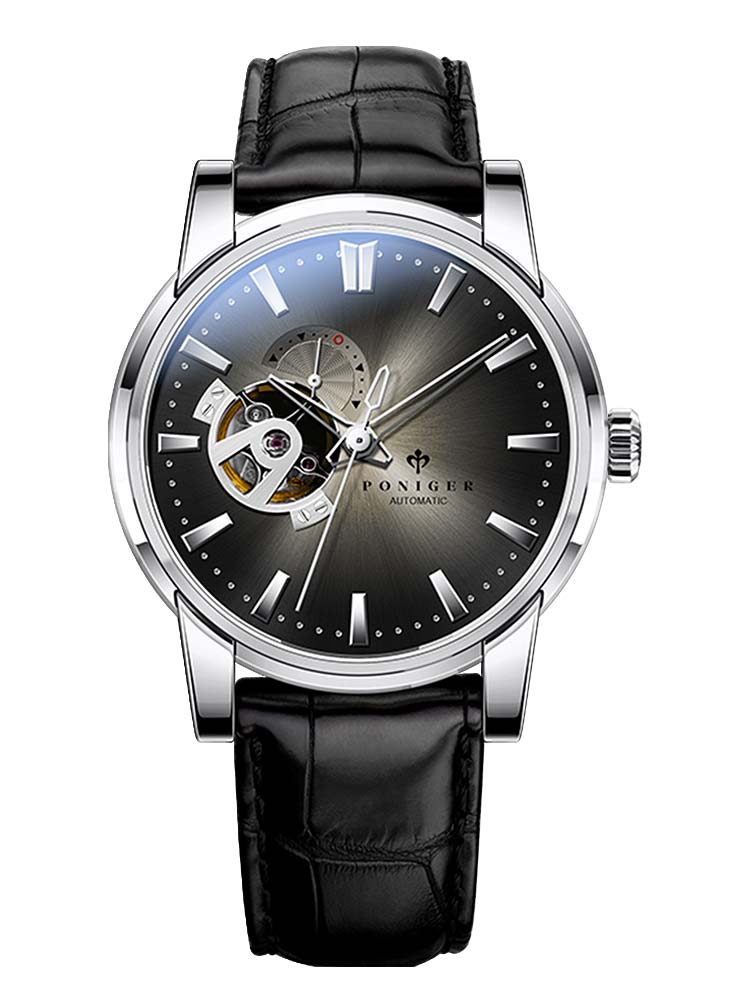 Poniger Fully Automatic Mechanical Wristwatches With Skeleton Design 42mm.