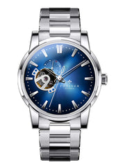 Poniger Hollow Out Modern Luxury Stainless Steel Wrist Watch 42mm.