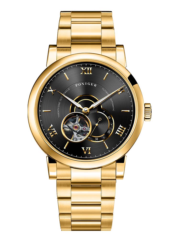 Poniger Luxury Brand Automatic Mechanical Wristwatches 41.5mm.