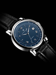 Poniger Men Leather Strap Mechanical Wrist Watch 41.5mm.