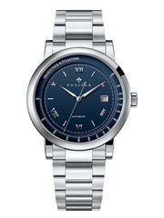 Poniger White Dial Thin Wristwatches For Men Design 41.5mm.