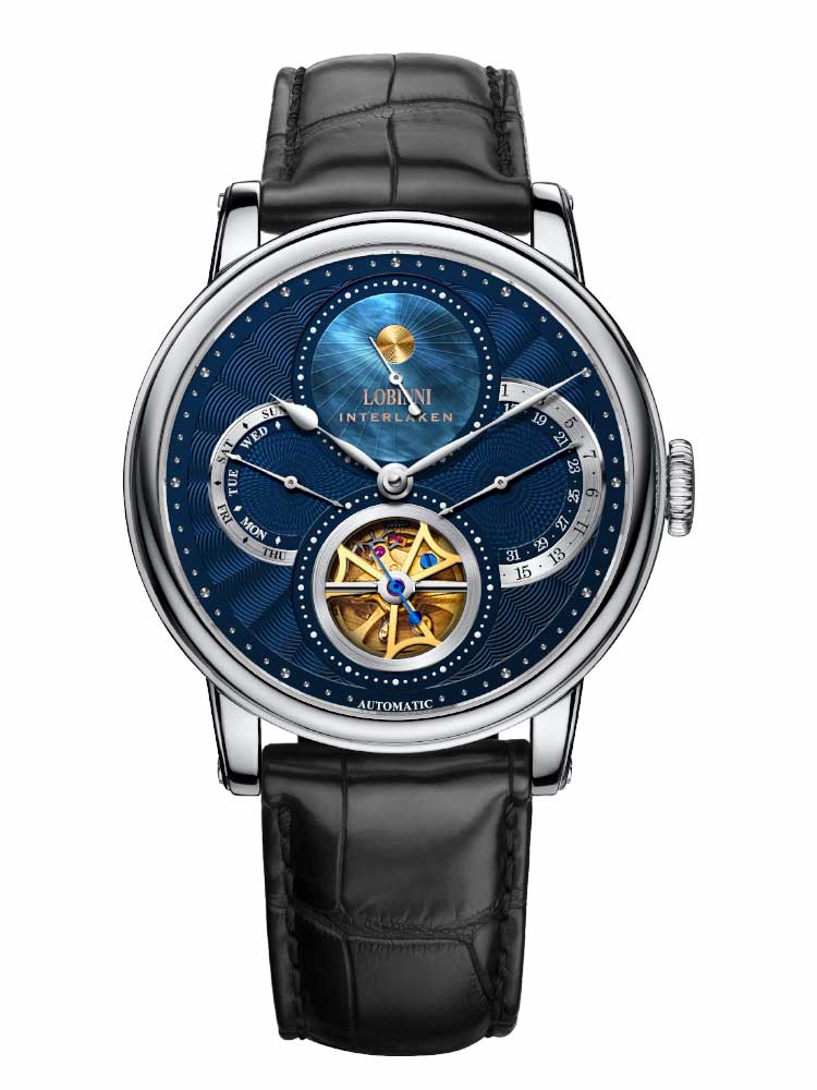 Lobinni Men's Sapphire Crystal Dial Automatic Mechanical Watch 42mm.