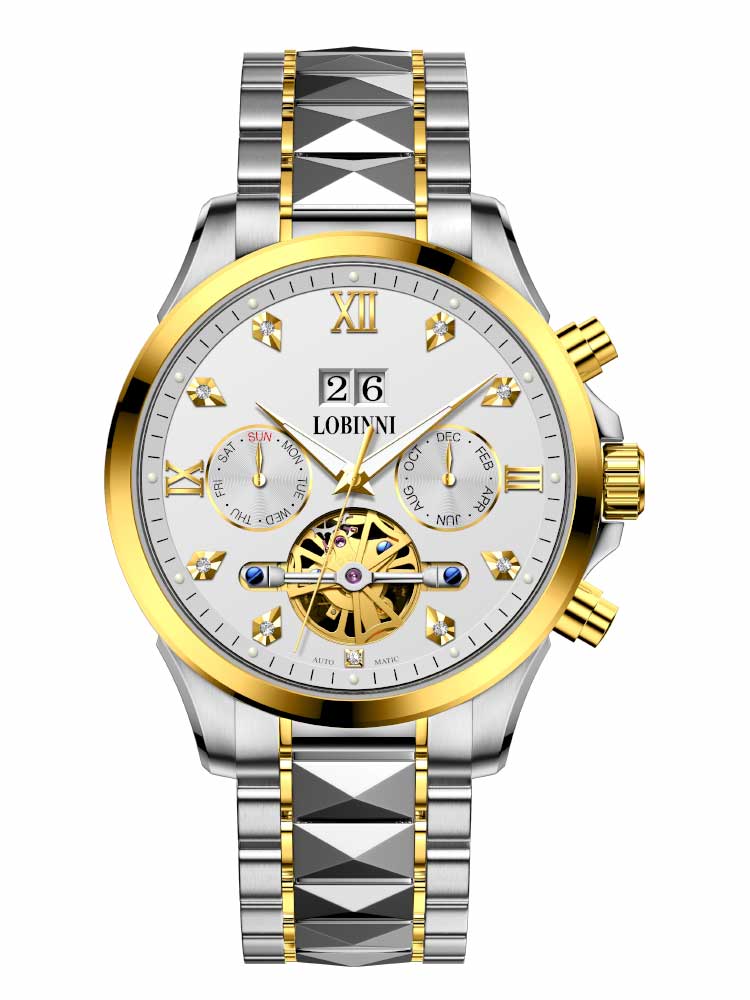 Lobinni Multi-function Sport Water-resistant Wrist Watch For Man 42mm.