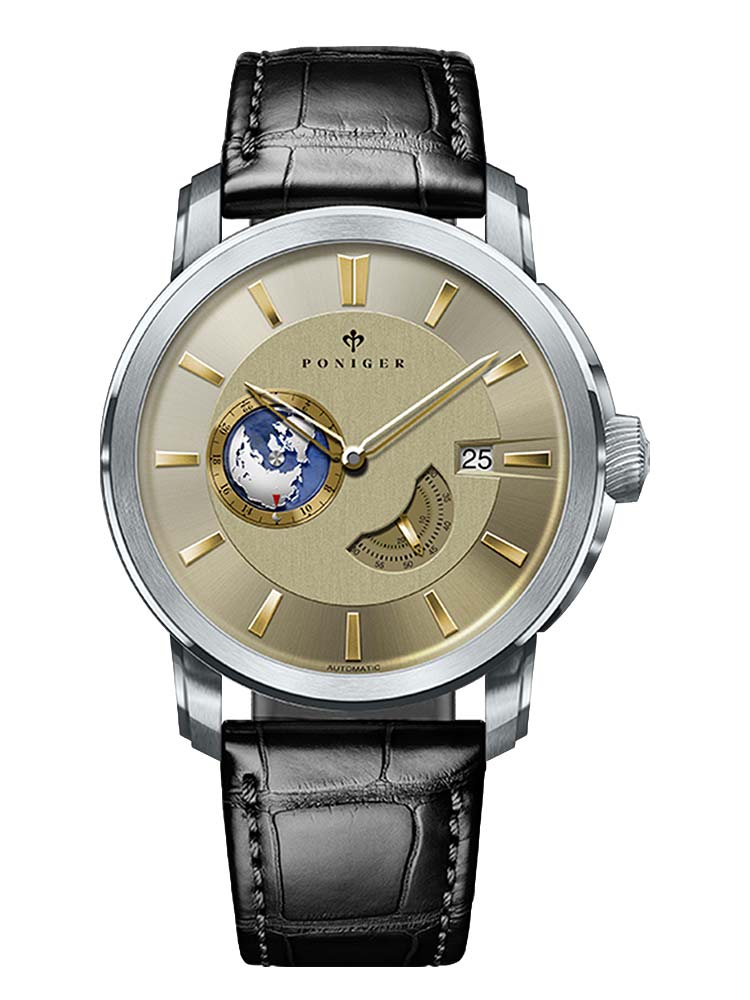 Poniger Automatic Watch For Men Luxury Classic Design 43mm.