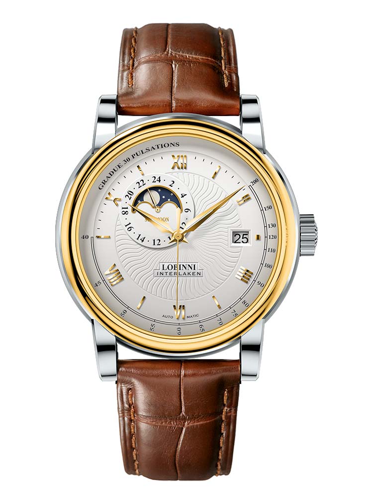 Lobinni Modern Design Men Mechanical Wrist Watch 42mm.