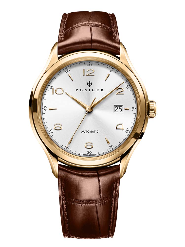 Poniger Minimalist Mechanical Luxury Design Wristwatches 40mm.
