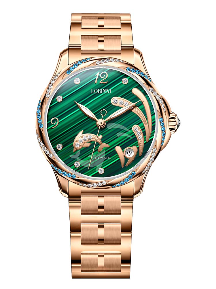 Lobinni Ladies Auto Movement Automatic Watches 33mm.