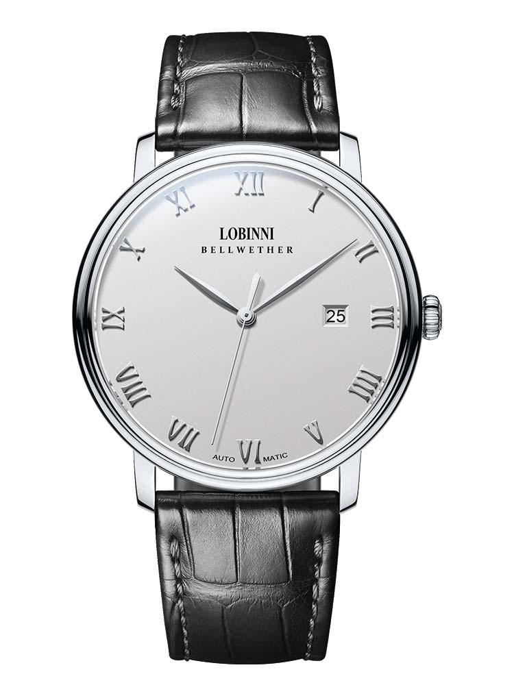 Lobinni Minimalist Date Men Mechanical Watches 40mm.