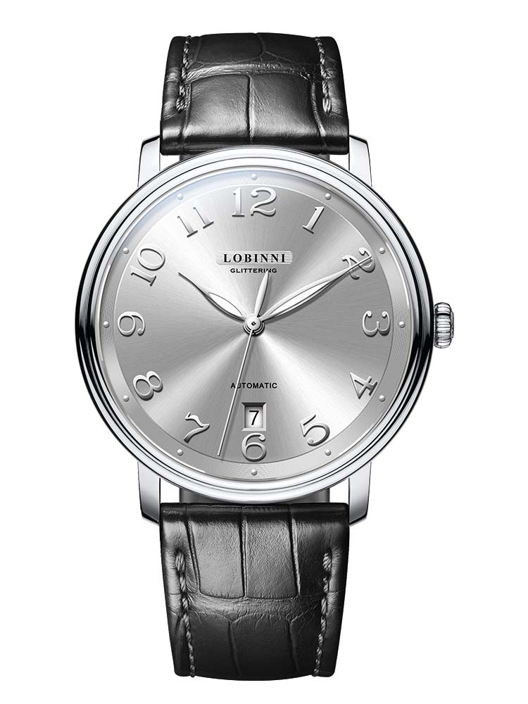 Lobinni Simple Dial Date Automatic Watch For Men 41mm.