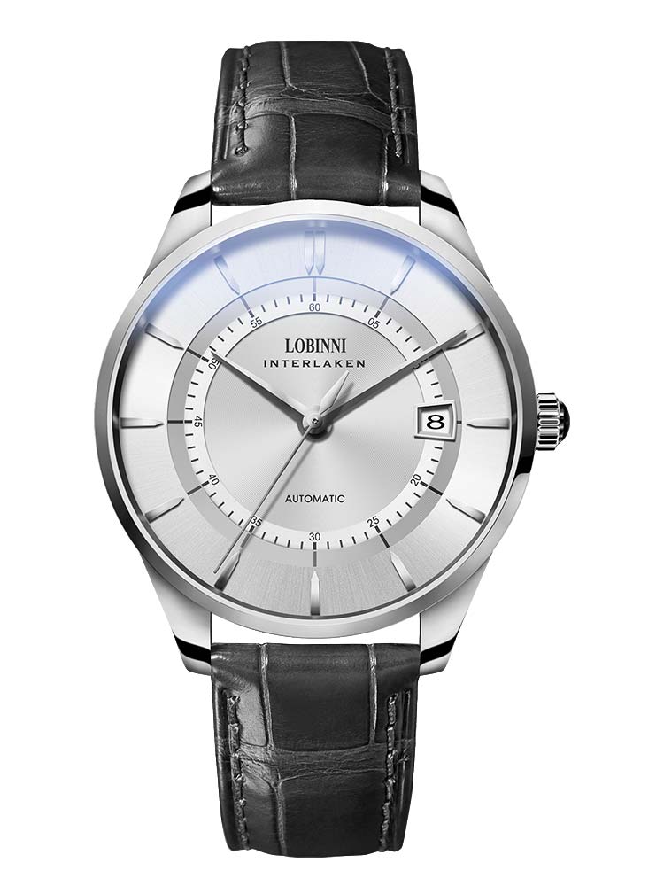 Lobinni Simple Design Mens Auto Mechanical Wristwatches 41.5mm.