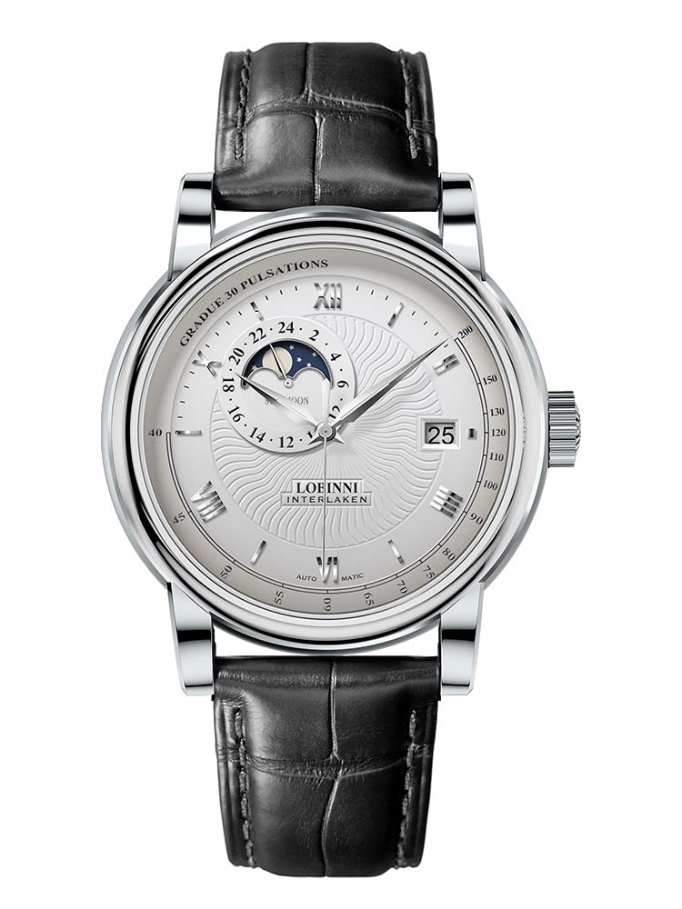 Lobinni Modern Design Men Mechanical Wrist Watch 42mm.