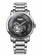 Lobinni Man Mechanical Wristwatches With Skeleton Dial 42mm.