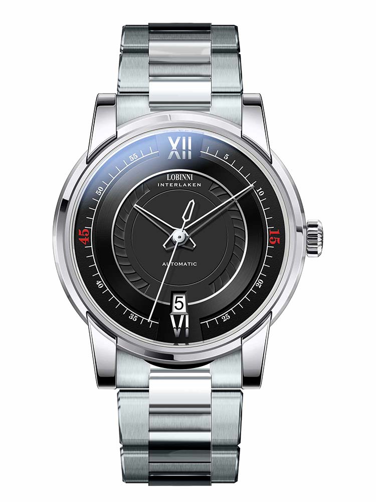 Lobinni Automatic Movement Man Mechanical Watch 41.5mm.