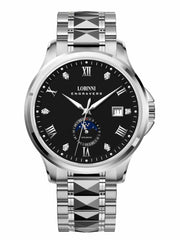 Lobinni Luminous Hand Sport Stainless Steel Automatic Watches 43.5mm.