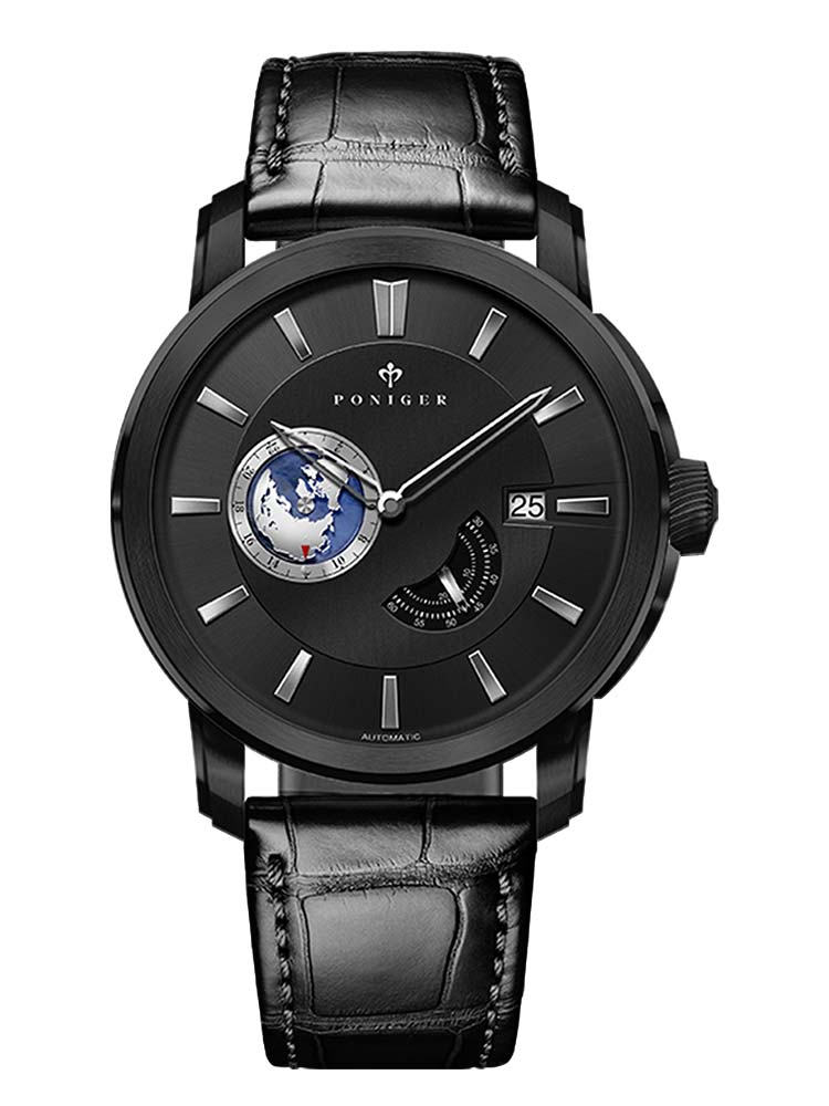 Poniger Automatic Watch For Men Luxury Classic Design 43mm.