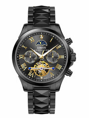 Lobinni Weekend Calendar Display Skeleton Automatic Wrist Watch 42mm.